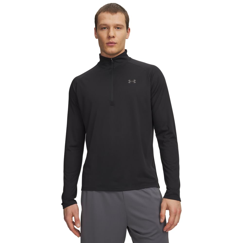 Under Armour Camiseta Tech 2.0 Media Cremallera para Hombre - Negro - 4XL