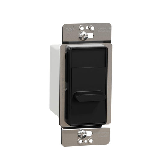 Square D by Schneider Electric Square D X Series 3 velocidades Ventilador de techo Control deslizante de un solo polo, 2,5 amperios, negro mate (SQR31103BK)