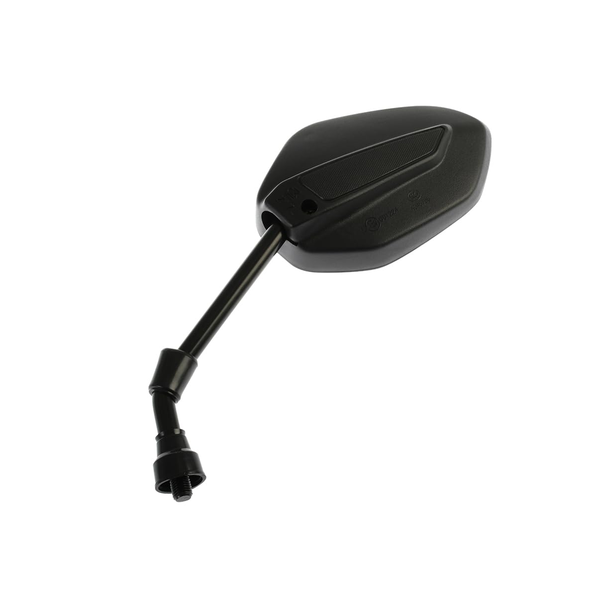 Italika F10010276 Espejo Izquierdo con Logo y Leyenda, Negro