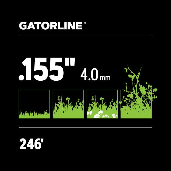 Oregon Línea de Corte Cuadrada Gatorline Magnum Profesional 0.155 Pulgadas