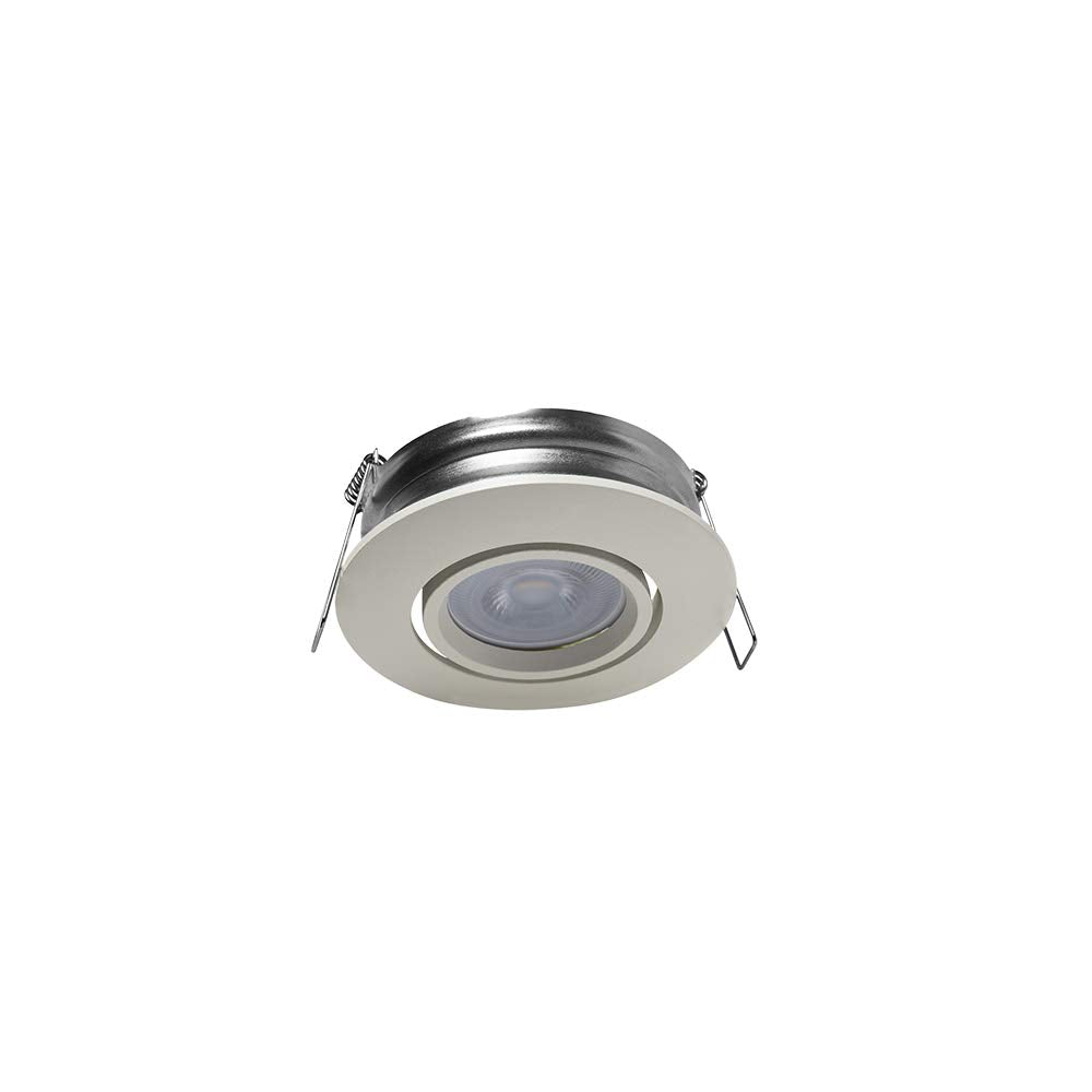 ILLUX Luminario Empotrado Giratorio 1 X 50W G5.3 Mr16, Blanco TH-4221.B