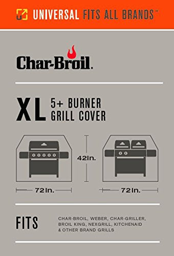 Char-Broil 5+ Burner Extra Large Rip-Stop Grill Cover