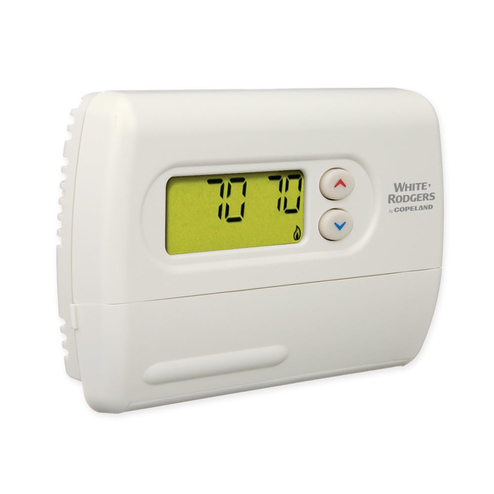Emerson 1F86-344 - Termostato no programable para sistemas de una sola etapa, color blanco