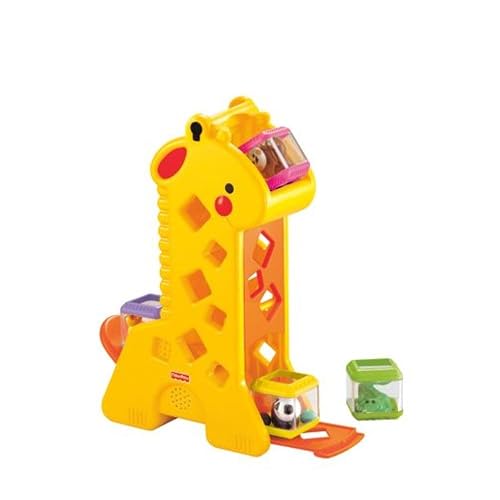 Mattel Fisher-Price Juguete para Bebés Jirafa Bloques Divertidos Desarrollo Sensorial y Motricidad para bebés de 6 Meses en adelante