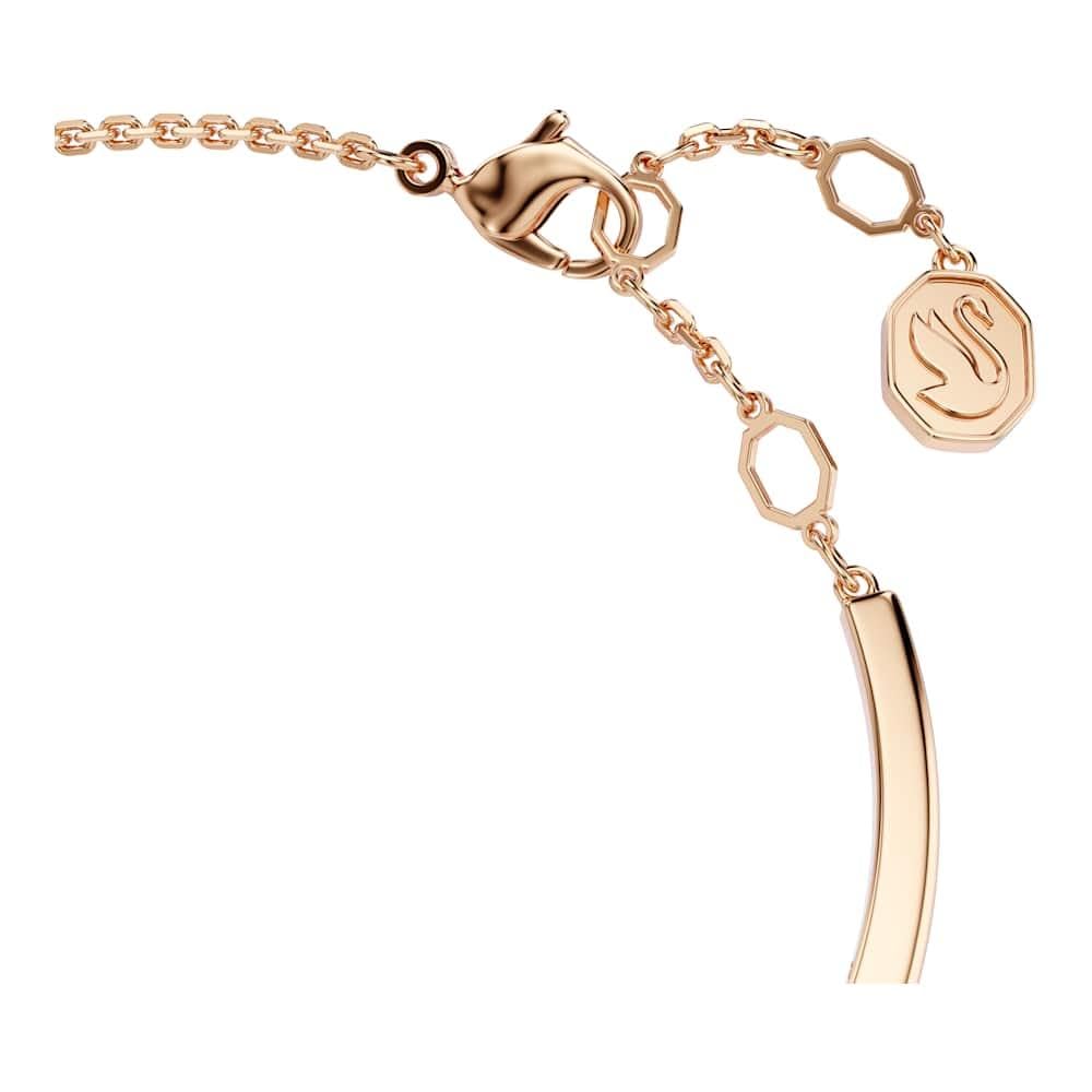Swarovski Brazalete Mesmera, Tallas mixtas, Blanco, Baño tono oro rosa