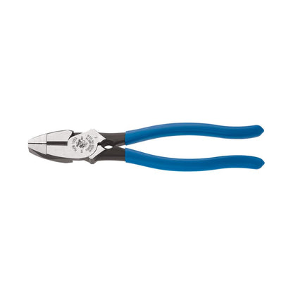 Klein Tools Pinzas de Electricista 9 Pulg Mangos Luminiscentes - Corte HD con limpiador de roscas - Conductor