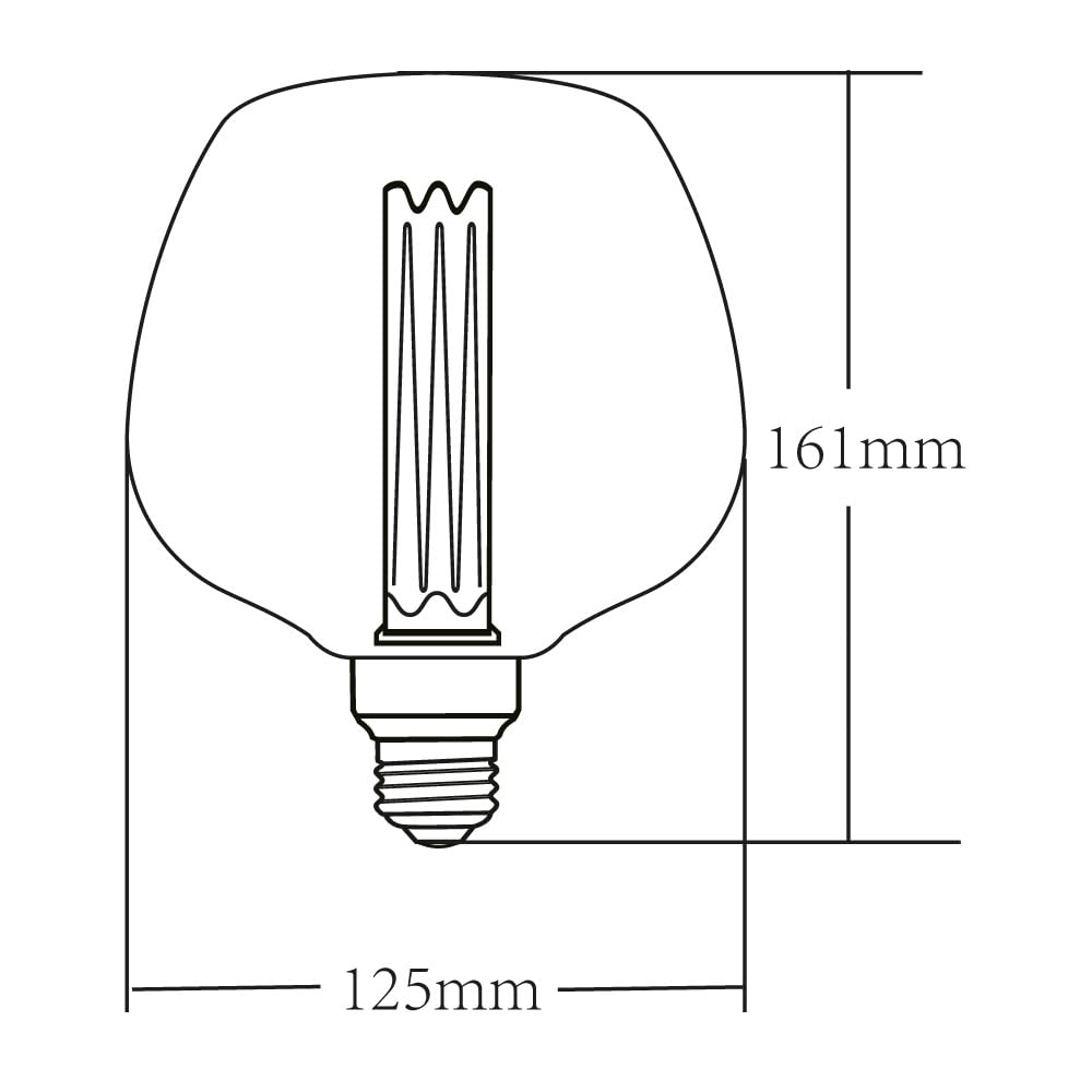 Tecnolite - Foco Copa Vintage LED 3.5 W, Luz Ámbar, Base E27, Atenuable
