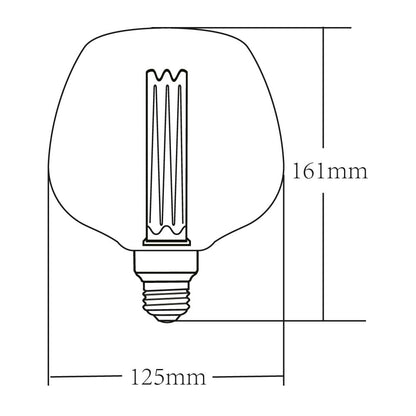 Tecnolite - Foco Copa Vintage LED 3.5 W, Luz Ámbar, Base E27, Atenuable