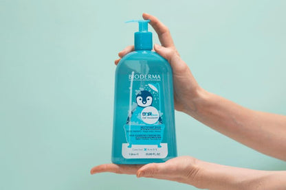 Bioderma - ABCDerm - Gel espumoso - Lavado suave para bebés - Limpiador sin jabón - Gel corporal para pieles delicadas de bebés y niños