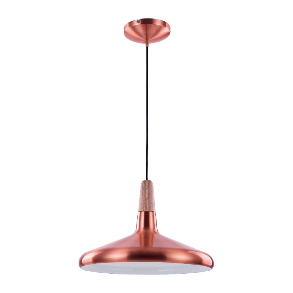 Tecnolite Lámpara Colgante, Base E27, Luz Colgante de Techo Vintage, Color Lámina Cobre, 100-240 V,