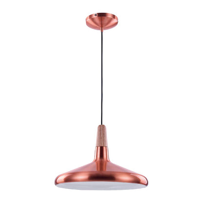 Tecnolite Lámpara Colgante, Base E27, Luz Colgante de Techo Vintage, Color Lámina Cobre, 100-240 V,
