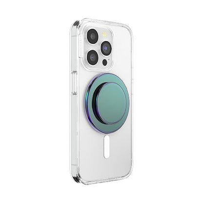 PopSockets - Empuñadura para teléfono MagSafe con Soporte, Soporte magnético, Parte Superior Intercambiable, sujeción Segura para iPhone MagSafe, teléfono y Tablet, visualización Nocturna
