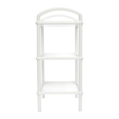 Italhome Estante De Plástico con 3 Repisas Lisas, Organizador Multiusos para Interior Ideal para Almacenamiento Scalp