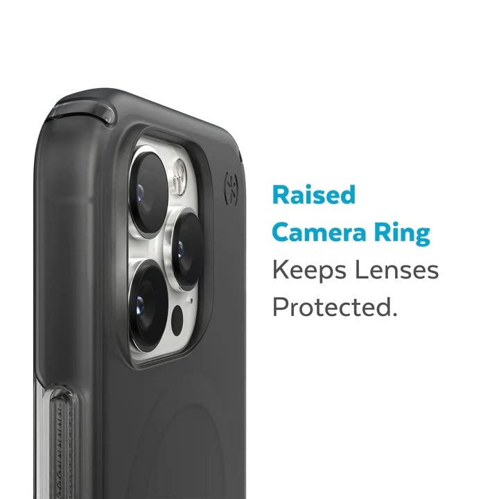 Speck Presidio Perfect Mist Funda con MagSafe Compatible con iPhone 14 Pro, Protección Caídas 4m, Resistente a Rayones, Protección Antimicrobiana - Negro