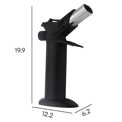 Hukën x MasterChef | Antorcha Culinaria Double-Flame Profesional | Boquilla de Doble Flama | Control de Potencia | Estilo Profesional | Carga de 15g para Uso Prolongado | Diseño Ergonómico