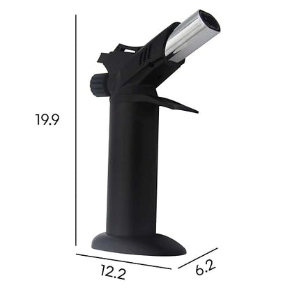 Hukën x MasterChef | Antorcha Culinaria Double-Flame Profesional | Boquilla de Doble Flama | Control de Potencia | Estilo Profesional | Carga de 15g para Uso Prolongado | Diseño Ergonómico