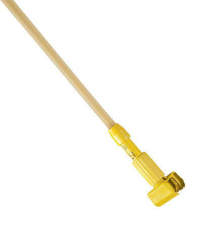 Rubbermaid Commercial Products - Mango de mopa húmeda de madera de 60 pulgadas, natural, para limpieza profesional e industrial, compatible con mopas de diadema de 5 pulgadas