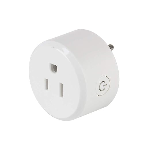 Tecnolite Connect - Enchufe Inteligente, Compatible con WiFi, Alexa y Otros Asistentes Virtuales de Voz, Control con App Connect para Celular, Multivoltaje, Capacidad 2000W, Iluminación Interiores