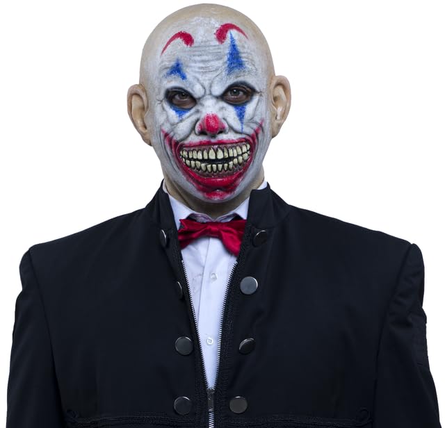 Joker Clown, Máscara de Payaso Asesino, Máskaras de Jester Killer Clown Ideal para Halloween y Fiestas de Disfraces