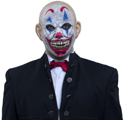 Joker Clown, Máscara de Payaso Asesino, Máskaras de Jester Killer Clown Ideal para Halloween y Fiestas de Disfraces