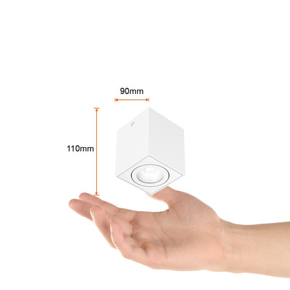 Tecnolite Lámpara de interior Spot LED para sobreponer, 10 W, Luz suave cálida