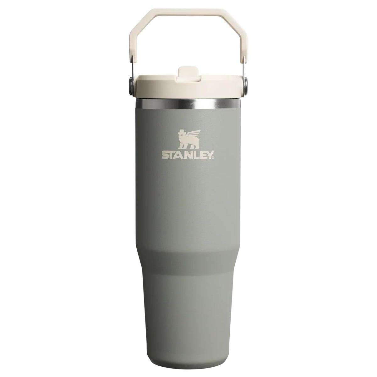 Stanley IceFlow FlipStraw Termo 887 ml, Acero Inoxidable Reciclado - Sage Grey