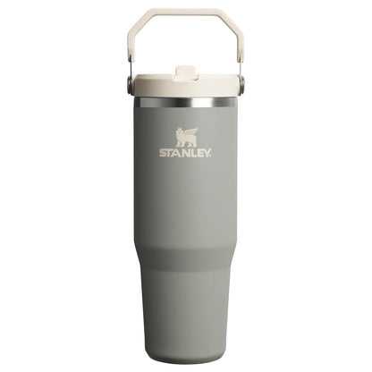 Stanley IceFlow FlipStraw Termo 887 ml, Acero Inoxidable Reciclado - Sage Grey