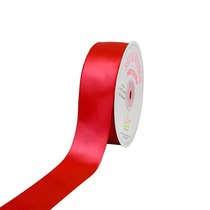Creative Ideas Cinta de satén sólida, 1-1/2"/50 Yardas, Rojo