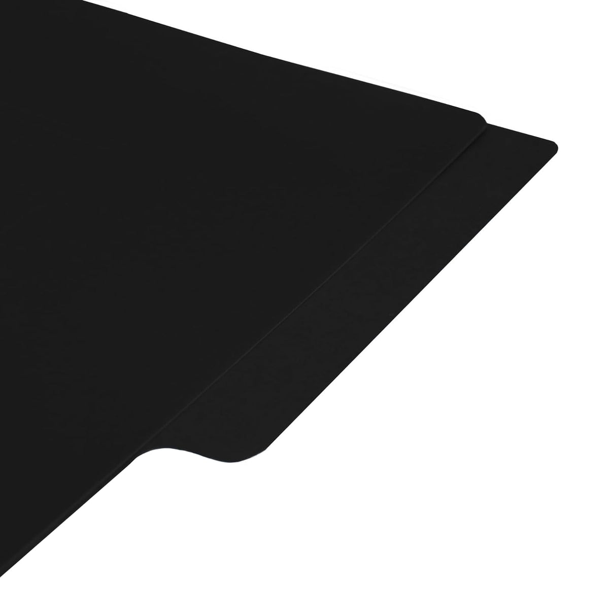 Baco | Carpeta Tamaño Oficio con Media Ceja y Broche Baco 8cm - Paquete con 10 Carpetas (Negro)