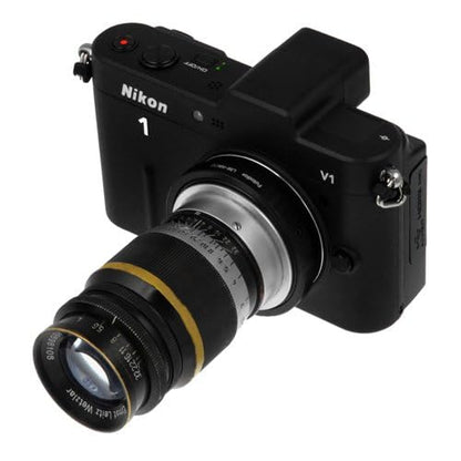 Fotodiox Adaptador de Montaje de Lente, Lente M39 (39 mm x 1 Leica) a cámara Nikon Serie 1 (V2.), Compatible con cámaras Nikon V1, J1 sin Espejo