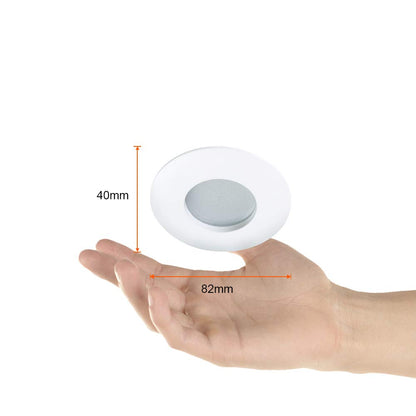 Tecnolite - Lámpara Downlight Empotrable a Prueba de Vapor, Potencia Máx. 50 W, Base GX5.3, No incluye foco