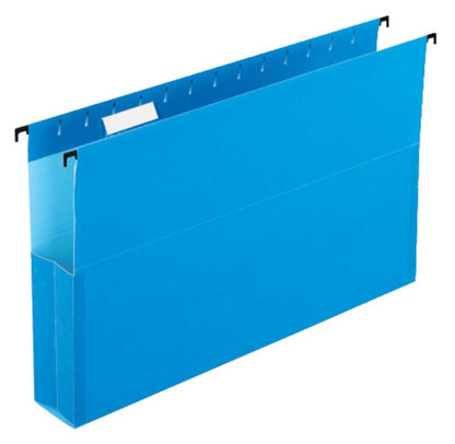 Pendaflex SureHook - Archivo reforzado para colgar en caja de 5 cm, legal, azul, corte 1/5, 25 por caja (59302EE)