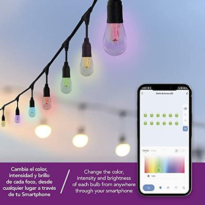 Lloyd's Serie de Focos LED RGB Exterior WiFi Compatible Alexa y Google