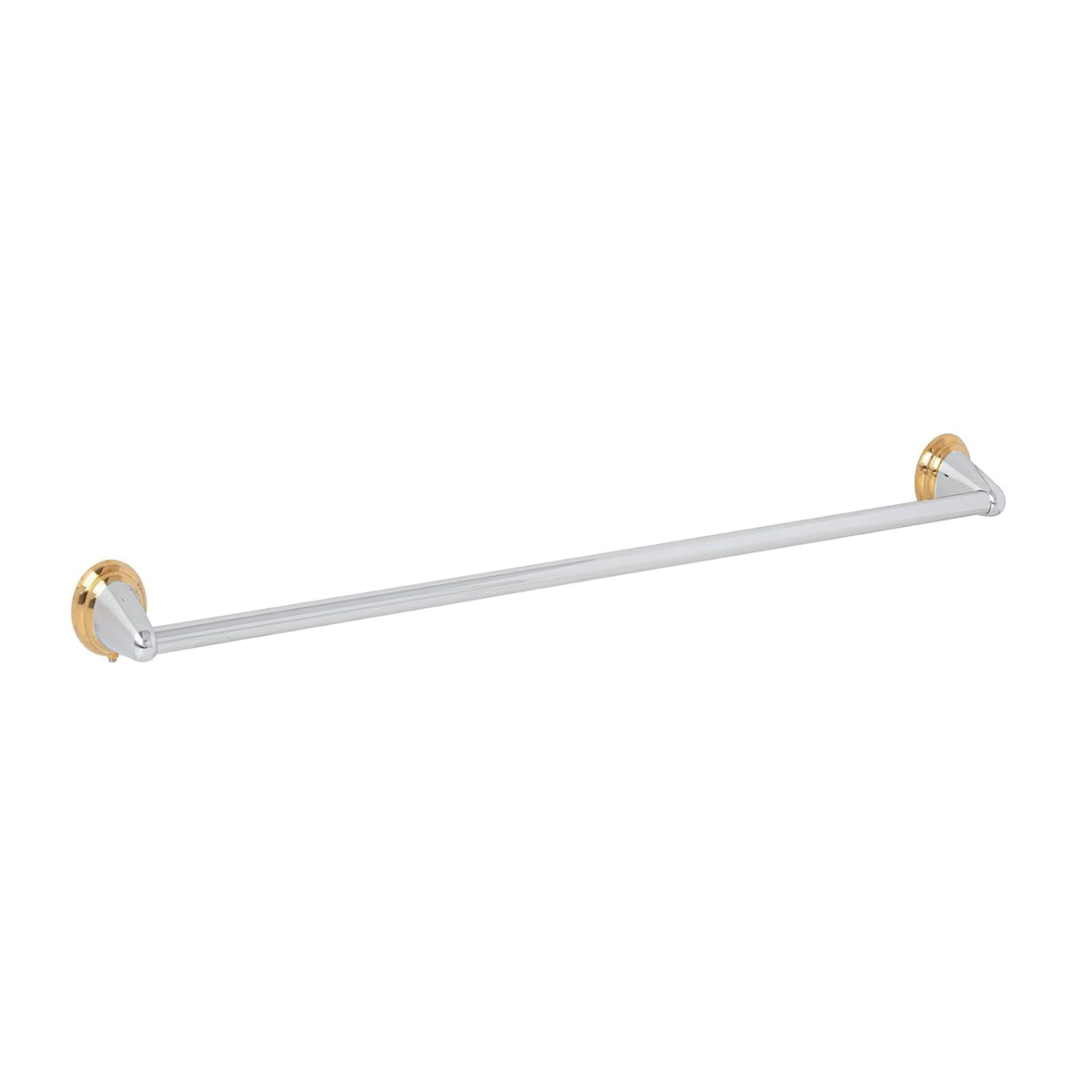 Foset Aqua AQA-86 Toallero de Barra Metálico para Semiempotrar, 60 cm - Cromo - Oro