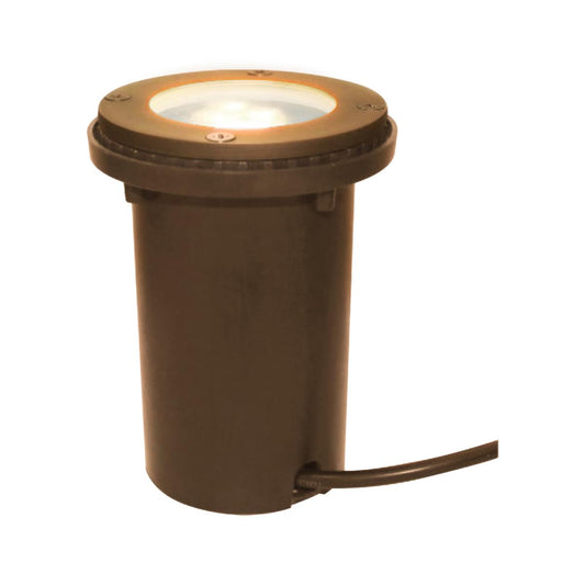 Tecnolite - Lámpara de Piso Empotrable Exterior, Potencia Máx. 50 W, Base GU10, IP65, IK05, No incluye foco