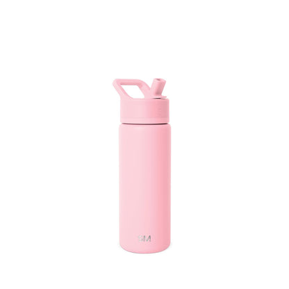 Simple Modern Summit Botella de Agua con Popote y Asa - 0.5 Litros - rosa