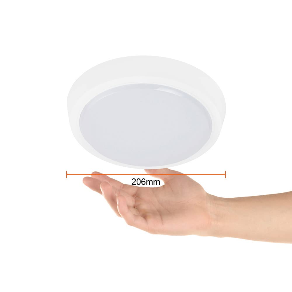 Tecnolite - Lámpara Plafón LED Techo 10 W, Luz de Día, Interiores, No atenuable, LED integrado