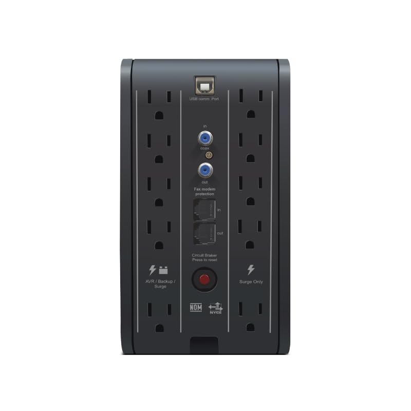UPS NO Break con Pantalla LCD con regulación, supresión y Respaldo de batria, CDP R-SMART751, 375W, 750VA, Entrada 80-150V, Salida 120V