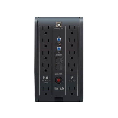 UPS NO Break con Pantalla LCD con regulación, supresión y Respaldo de batria, CDP R-SMART751, 375W, 750VA, Entrada 80-150V, Salida 120V