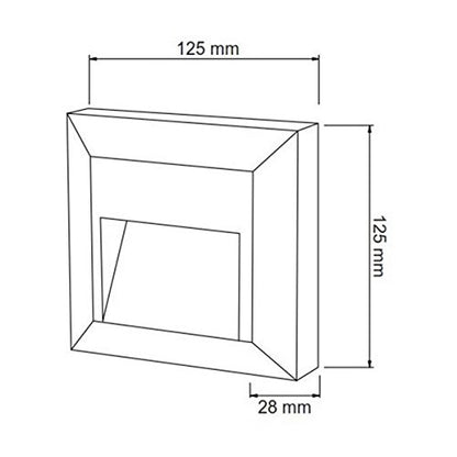 Tecnolite HLED-803/G Arbotante Led, Gris