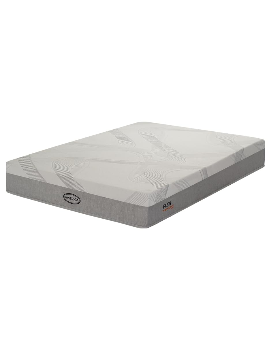 Colchón Individual America Memory Flex, Memory Foam, Soporte Ergonómico, Adaptable, Hipoalergénico, Confort Medio, 22 cm