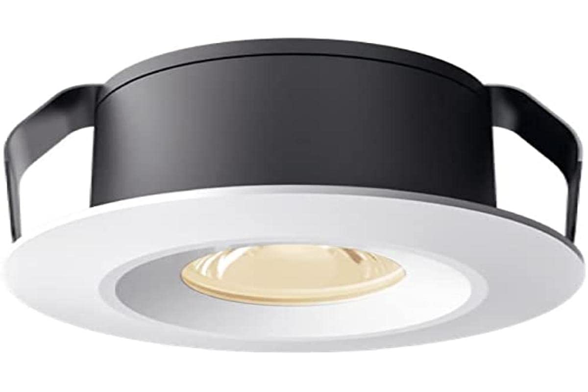 Tecnolite Lámpara Downlight LED Empotrable 1 W, IRC 95, Óptica Dark Light, Luz Suave Cálida, LED integrado