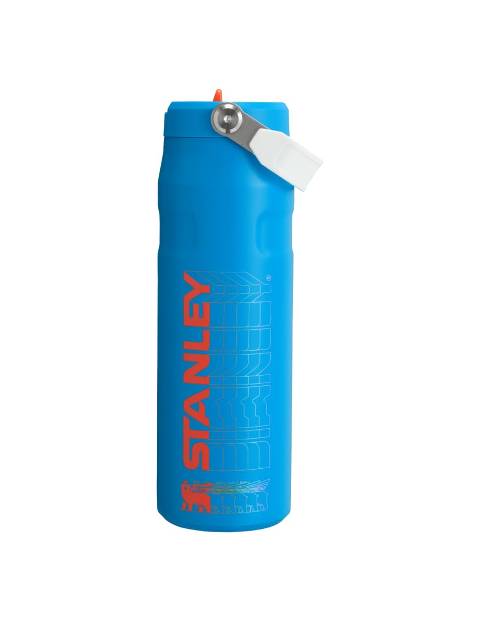 Stanley IceFlow AeroLight Flip Straw 709ml Azure | Acero inoxidable reciclado 18/8, mantiene frío 15 h, senderismo, gimnasio, trabajo