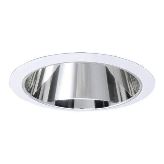 Halo 426, 6" Trim Reflector Cone White with Clear Specular Reflector Cone