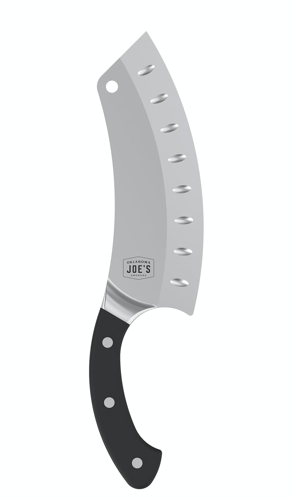 Oklahoma Joe's Cuchillo de chef y cuchillo de chef con funda, plata/negro