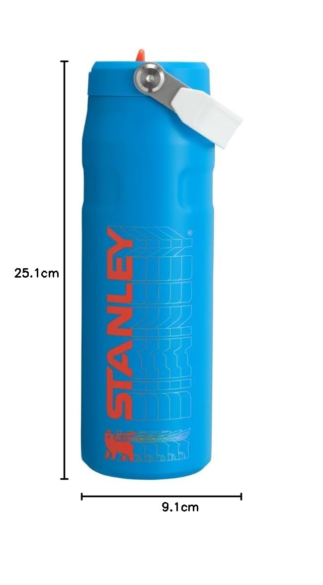Stanley IceFlow AeroLight Flip Straw 709ml Azure | Acero inoxidable reciclado 18/8, mantiene frío 15 h, senderismo, gimnasio, trabajo