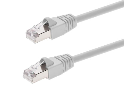 Monoprice Cable de Red Cat6A Blindado STP - 2.1 Metros - Blanco