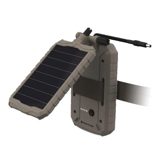 Stealth Cam - Paquete de baterías solares duraderas Sol-Pak, panel de energía solar de 12 V, batería recargable y cable aislado de 10 pies, compatible con todas las cámaras inalámbricas/celulares de