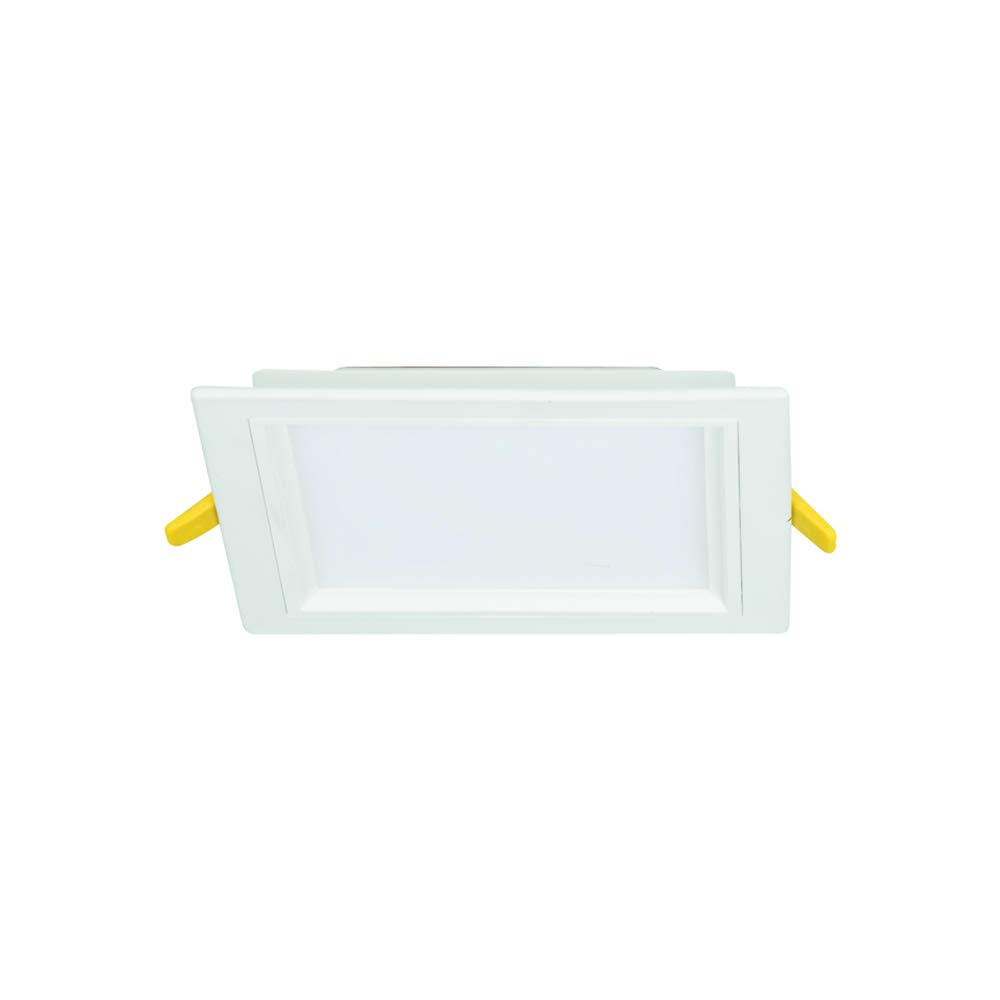 Construlita Lámpara LED de Techo Empotrado, 12 W, Luz Cálida 3 000 k, Color Aluminio, 127 - 220 Volts, Downlight LED, 1090 lm