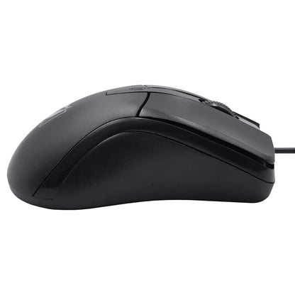 Kit de Teclado Multimedia alámbrico Texturizado y Mouse 18-8323